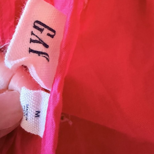 Gap sleeveless blouse with embroidery, pink, size M