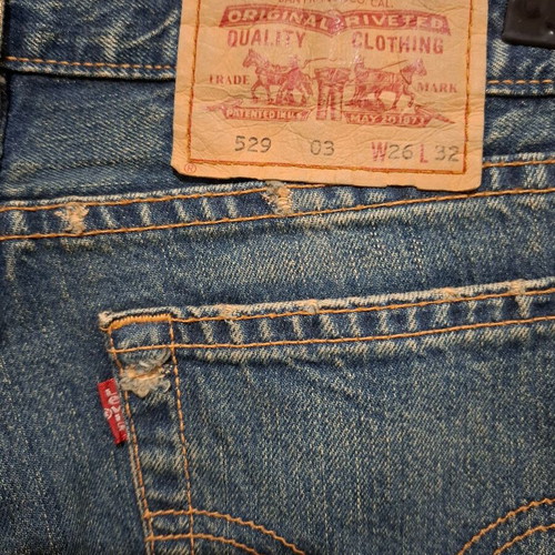 Vintage Levi's 529 women's bootcut jeans size W26 L32 new blue