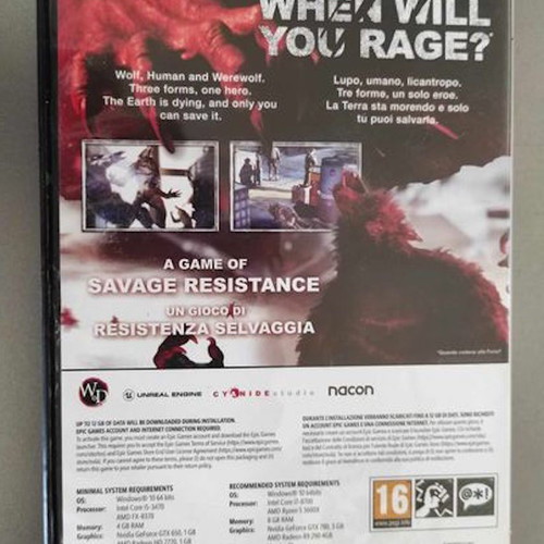 Werewolf The Apocalypse PC game used