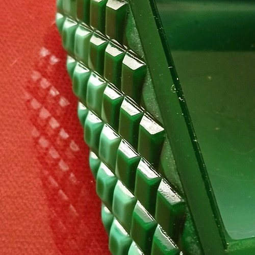 Czech malachite box with small defect