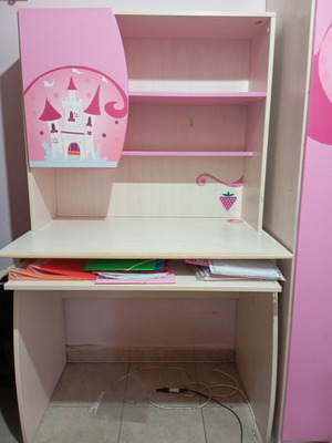 Cilek Princess Desk with Bookshelf and Wardrobe like new