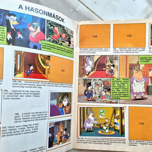 Panini Duck Tales album 1987 like new, Hungarian language