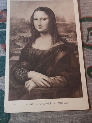 Mona Lisa Historical Postcard 1925, like new