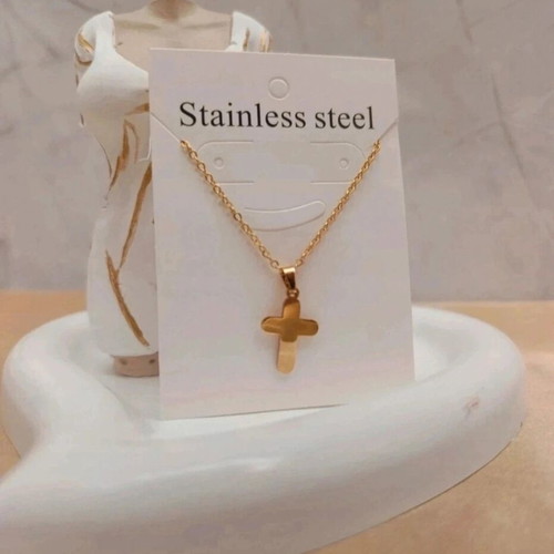 Stainless steel gold cross new, made of stainless steel