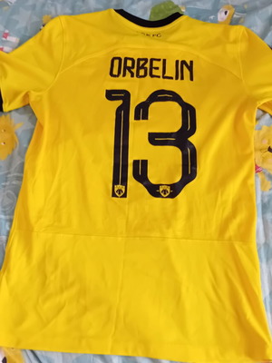 AEK φανέλα ποδοσφαίρου Nike 2023 Orbelin Pineda μεταχειρισμένη, μέγεθος medium, συλλεκτική