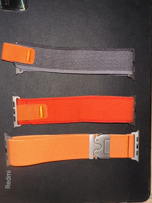 Apple Watch elastic bands set of 3 like new for 45mm to 49mm