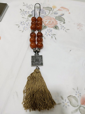 Vintage Turkish Worry Beads made of ambroid amber like new