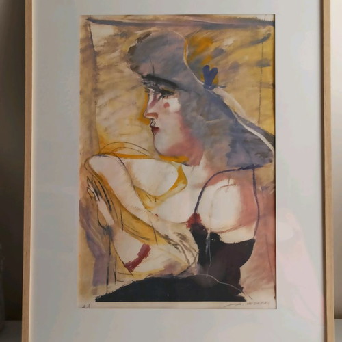Mytaras silk screen printing used with signature and note