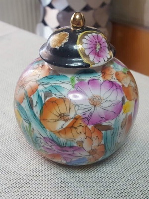Μικρό vintage βάζο μεταχειρισμένο, πορσελάνη/κεραμικό, κινέζικο
