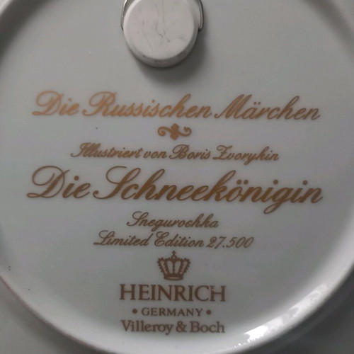 Villeroy&Boch limited edition plate like new, vintage 1980s