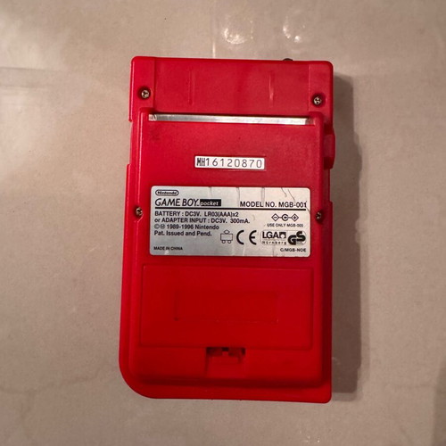 Nintendo Game Boy Pocket red used handheld console