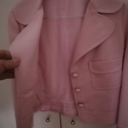 Tager skirt jacket pink like new, size S