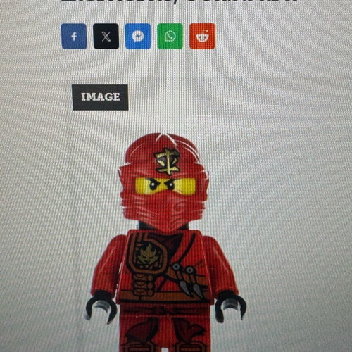 Lego mini figure like new, original missing helmet and backpack