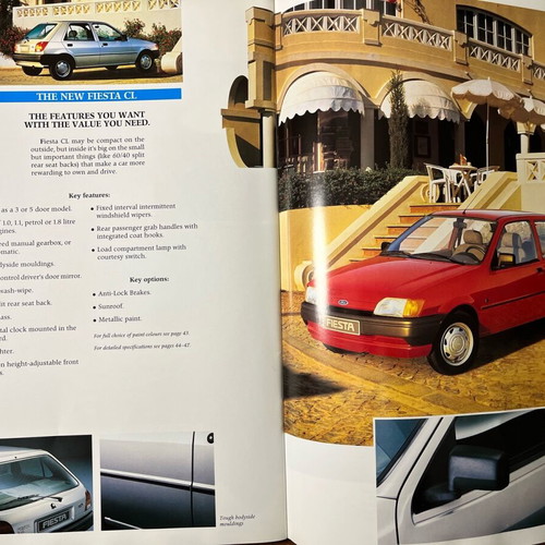 Ford Fiesta Mk3 promotional brochure like new