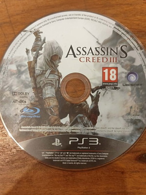 Assassin's Creed 3 PS3 game, good condition, OEM case
