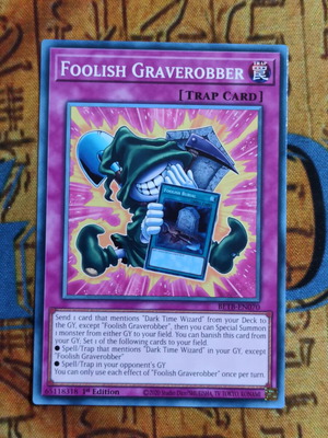 Foolish Graverobber Yu-Gi-Oh! κάρτα παγίδας, 1st Edition