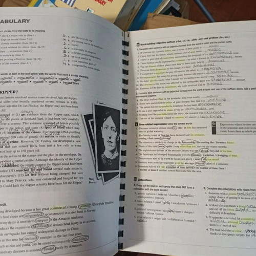 ECPE Honors Adam Tyler student's books used, spiral binding