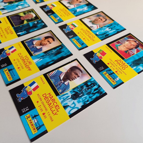 Panini France 1998 cards used, pack of 9