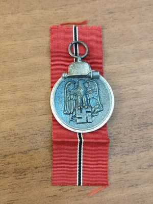 Eastern Front medal used, German "frozen meat" World War II