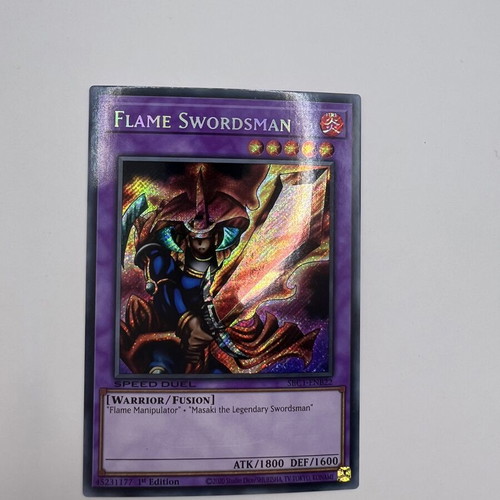 Yu-Gi-Oh! Flame Swordsman SBC1-ENB22 Secret Rare card new