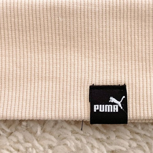 Puma ESS+ Animal AOP Crew fleece sweatshirt like new, beige, small