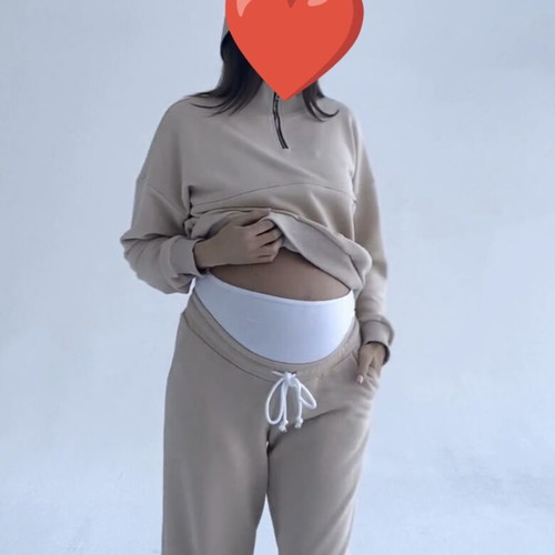 Maternity and Nursing Tracksuit beige size L like new