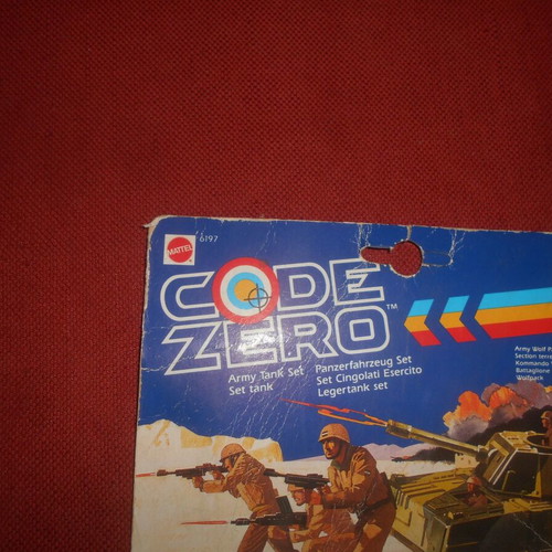 Code Zero Army Tank Set Mattel 1989 used