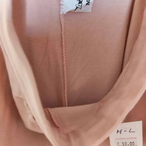 Women's leggings pink with white stripe new, sizes S M