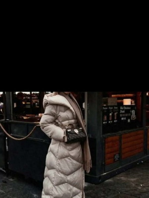 Coat beige, like new, warm and lightweight, small fits medium