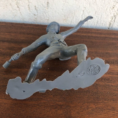 Large plastic Marx soldier used, World War II series 1970s