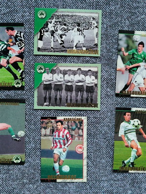 Κάρτες Panathinaikos Olympiakos Imago Sports σαν καινούργιες, πακέτο 7