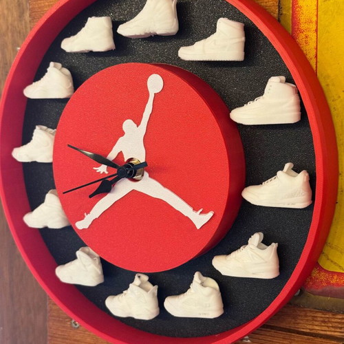 Jordan Retro Design Wall Clock 23cm new, analog