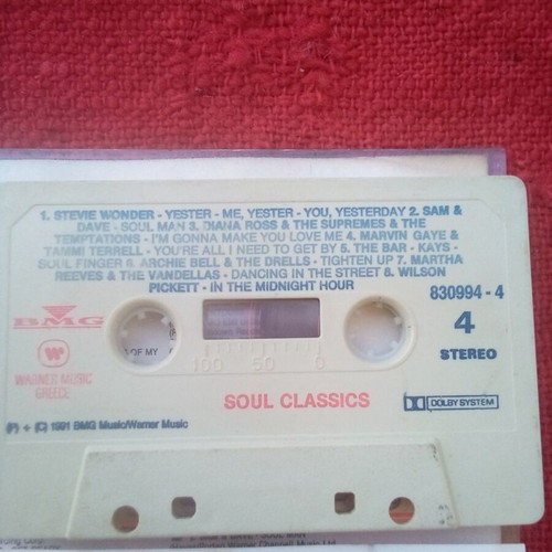 Soul Classics cassette tape used, R&B / Soul