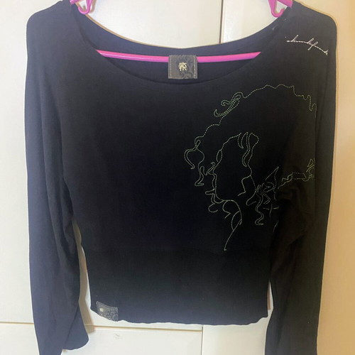 Skunk Funk long sleeve blouse No 2 with figure design