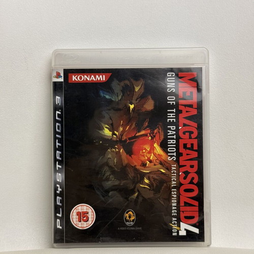 Metal Gear Solid 4 PS3 used action adventure game