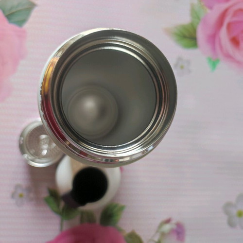 Kilio 500ml thermos new white with tea strainer