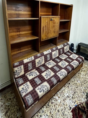 Bookshelf sofa bed used with storage space