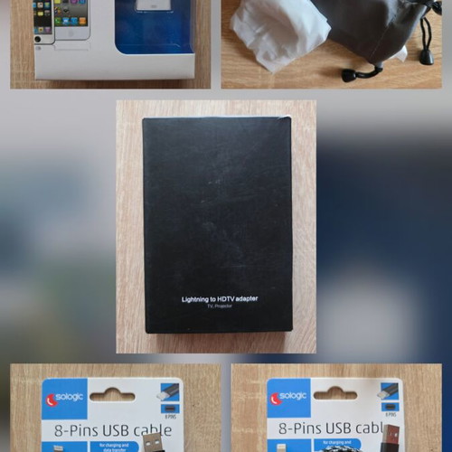 iPhone accessory mix new, cables, headphones, adapters