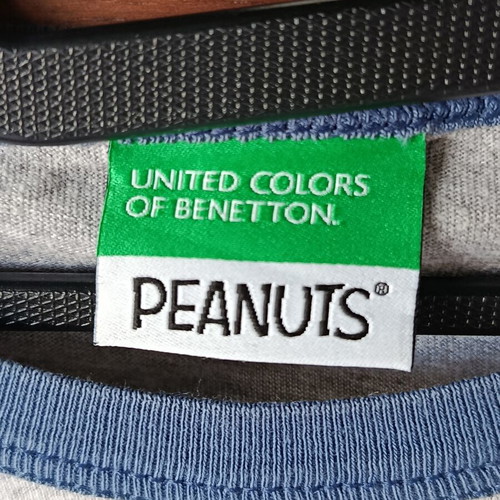 United Colors of Benetton Peanuts T-shirt like new, boys 10-11 years, gray