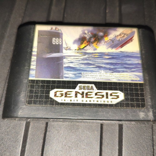 688 Attack Sub Sega Genesis used game cartridge
