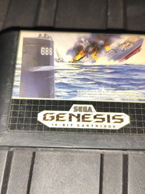 688 Attack Sub Sega Genesis used game cartridge