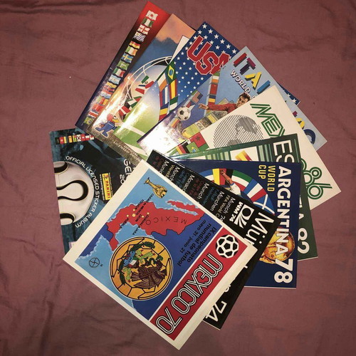 Panini World Cup Albums completed, like new, pack of 10