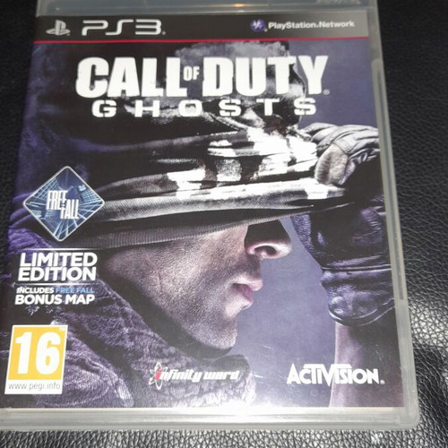 Call of Duty Ghosts PS3 game used, action shooting
