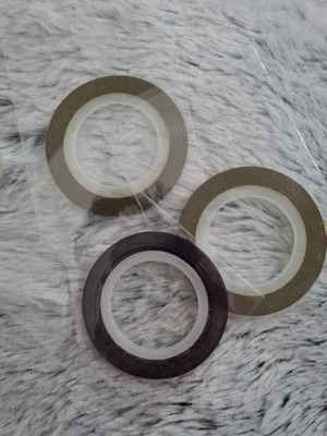 Ταινίες νυχιών καινούργιες για nail art, 3 τεμάχια σε χρυσό και μωβ