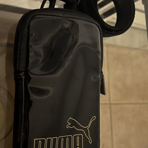 Puma Core Up Sling Bag, black glossy, adjustable strap