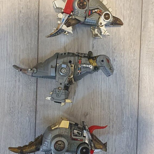 Transformers G1 Dinobots used, functional and transformable