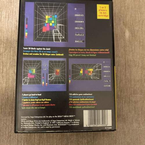 Blockout SEGA Mega Drive used, complete