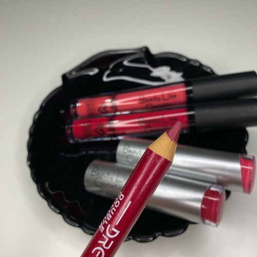 Beauty Line makeup products new with 2 lipsticks and 2 matte lipsticks