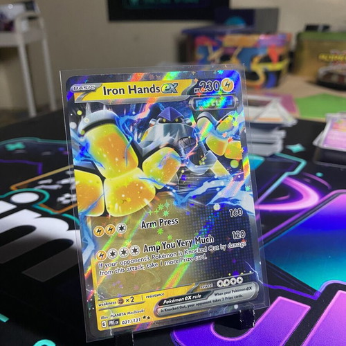 Iron Hands EX Pokémon card like new