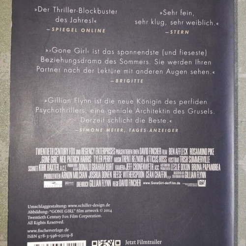 Gone Girl - Das perfekte Opfer book like new, German language